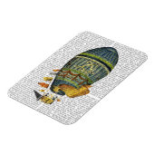 Magnet Flexible Ballons à air chaud cylindrique bleu (Côté Gauche)