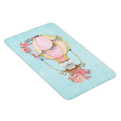 Magnet Flexible Ballons à air chaud mignon avec aquarelle à ours (Côté Droit)