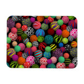 Magnet Flexible Ballons amusants et colorés (Horizontal)