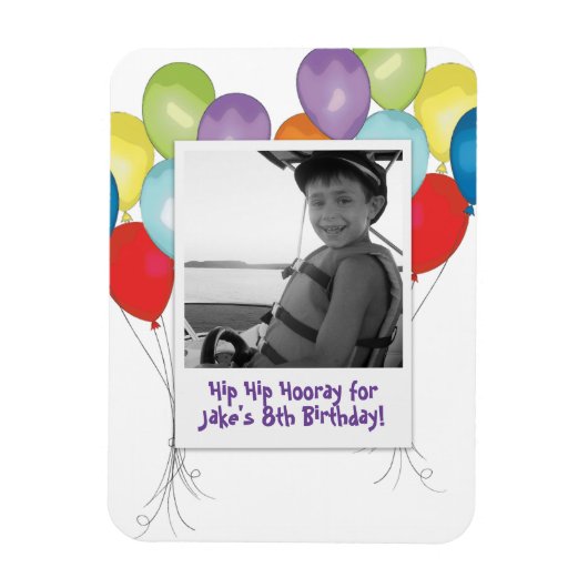 Magnet Flexible Ballons d'anniversaire aimant photo (Vertical)