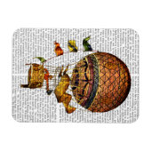 Magnet Flexible Ballotte à air chaud avec drapeaux (Horizontal)