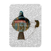 Magnet Flexible Ballotte à air chaud avec plume de queue (Vertical)