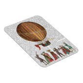 Magnet Flexible Ballotte À Air Chaud Et Personnes (Côté Droit)