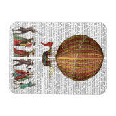 Magnet Flexible Ballotte À Air Chaud Et Personnes (Horizontal)