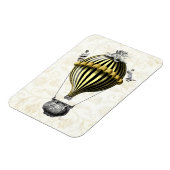 Magnet Flexible Ballotte baroque Noir Jaune (Côté Gauche)