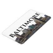 Magnet Flexible Baltimore MD Skyline avec Baltimore dans le ciel (Côté Gauche)