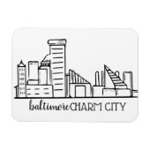 Magnet Flexible Baltimore Skyline (Horizontal)