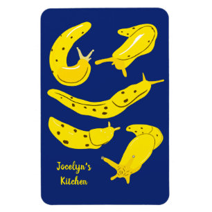 Magnet Flexible Banana Slugs Yellow and Royal Blue Personnalisé