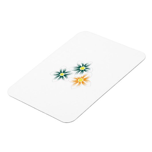 Magnet Flexible Banane jaune, bleu foncé vert, décoratif (Côté Gauche)