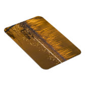 Magnet Flexible Banc solitaire au bord du lac à la lumière dorée (Côté Droit)