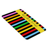 Magnet Flexible Bandes Colorées, Bandes Arc En Ciel, Votre Nom (Côté Droit)