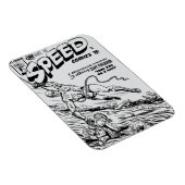 Magnet Flexible Bandes dessinées SPEED des années 1940 (Côté Droit)