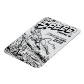 Magnet Flexible Bandes dessinées SPEED des années 1940 (Côté Gauche)