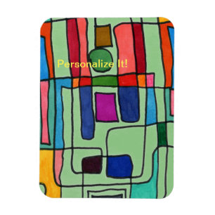 Magnet Flexible Bandes rectangulaires chaudes et cool avec accent