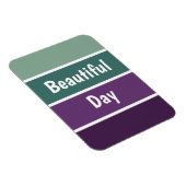 Magnet Flexible Bandes Vertes Et Violettes (Côté Droit)