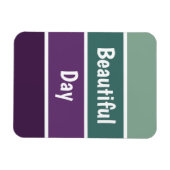 Magnet Flexible Bandes Vertes Et Violettes (Horizontal)