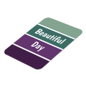 Magnet Flexible Bandes Vertes Et Violettes (Côté Gauche)