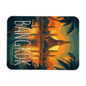 Magnet Flexible Bangkok, Wat Arun Temple Retro Voyage (Horizontal)