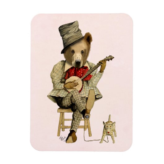 Magnet Flexible Banjo Bear 3 (Vertical)