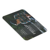 Magnet Flexible Banner Grey Photo Faire-part de graduation (Côté Droit)