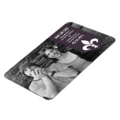 Magnet Flexible Bannière de floraison chic violet Enregistrer l'ai (Côté Gauche)