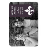 Magnet Flexible Bannière de floraison chic violet Enregistrer l'ai (Vertical)