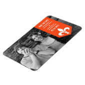 Magnet Flexible Bannière de floraison orange chic Enregistrer l'ai (Côté Gauche)