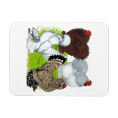 Magnet Flexible Bantams en plumes Legs (Horizontal)