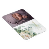 Magnet Flexible Baptême Religieux Christening Photo Croix Rose (Côté Droit)