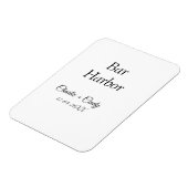 Magnet Flexible Bar Harbour bachelorée fête d'honneur mariage a (Côté Gauche)