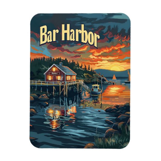 Magnet Flexible Bar Harbour Vintage (Vertical)