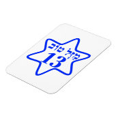 MAGNET FLEXIBLE BAR MITZVAH, BARMITZVAH, BATMITZVAH, BAT MITZVAH, (Côté Gauche)