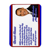 Magnet Flexible Barack Obama, 44e&45 _Magnet Flexi Premium (Vertical)