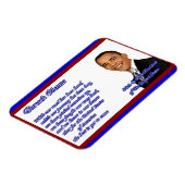 Magnet Flexible Barack Obama, 44e&45 _Magnet Flexi Premium (Côté Gauche)