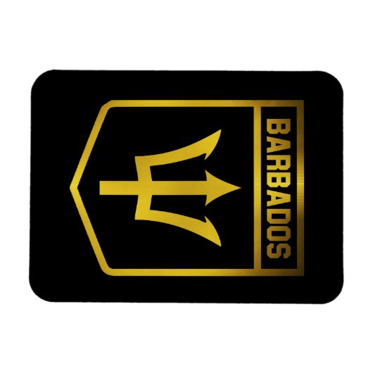 Magnet Flexible Barbade Emblem (Horizontal)