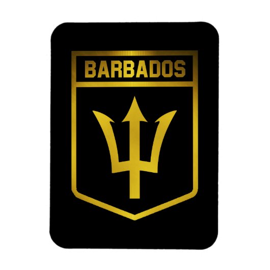 Magnet Flexible Barbade Emblem (Vertical)