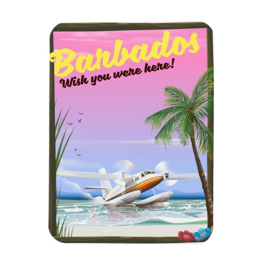 Magnet Flexible Barbade - vous êtes ici souhait! (Vertical)