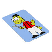 Magnet Flexible Barbier À Rex Tyrannosaurus Avec Ciseaux. (Côté Droit)