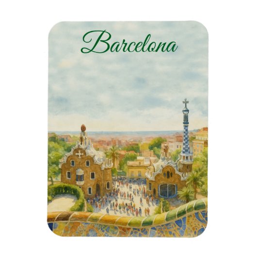 Magnet Flexible Barcelona Park Guell (Vertical)