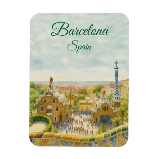 Magnet Flexible Barcelona Park Guell (Vertical)