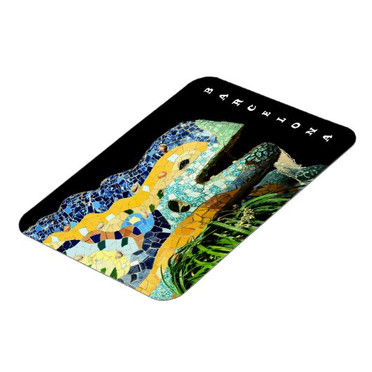 Magnet Flexible Barcelone, Gaudi - Lizard, Espagne (Côté Gauche)