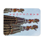 Magnet Flexible Barcelone Sagrada Familia steeples aimant frigo (Horizontal)