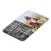 Magnet Flexible Barn Wood Horseshoes Daisies Save the Date Photo (Côté Gauche)