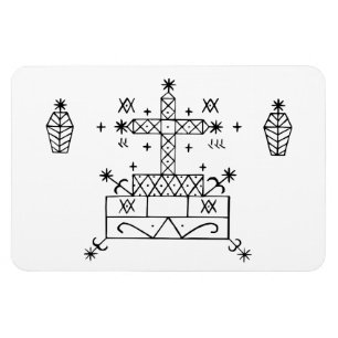 Magnet Flexible Baron Samedi : Vaudou LOA Veve