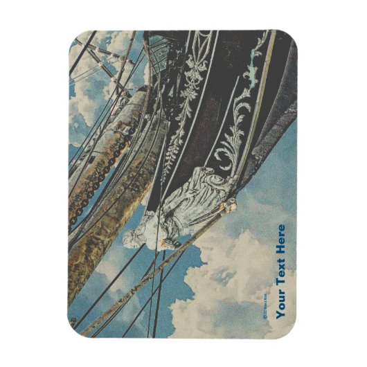 Magnet Flexible Barque Elissa Figurhead (Vertical)