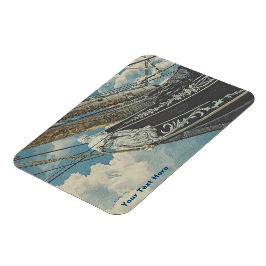 Magnet Flexible Barque Elissa Figurhead (Côté Gauche)