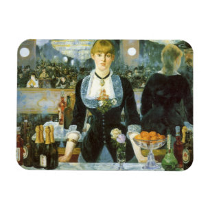 Magnet Flexible Barre chez le Folies Bergere par Manet, art