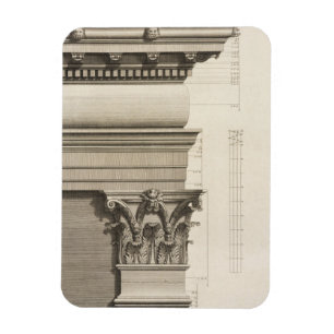 Magnet Flexible Base, capital et Entablature du pilastre