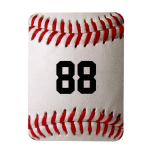 Magnet Flexible Baseball avec numéro personnalisable