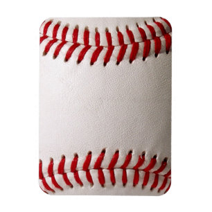 Magnet Flexible Baseball et Softball Couture Rouge
